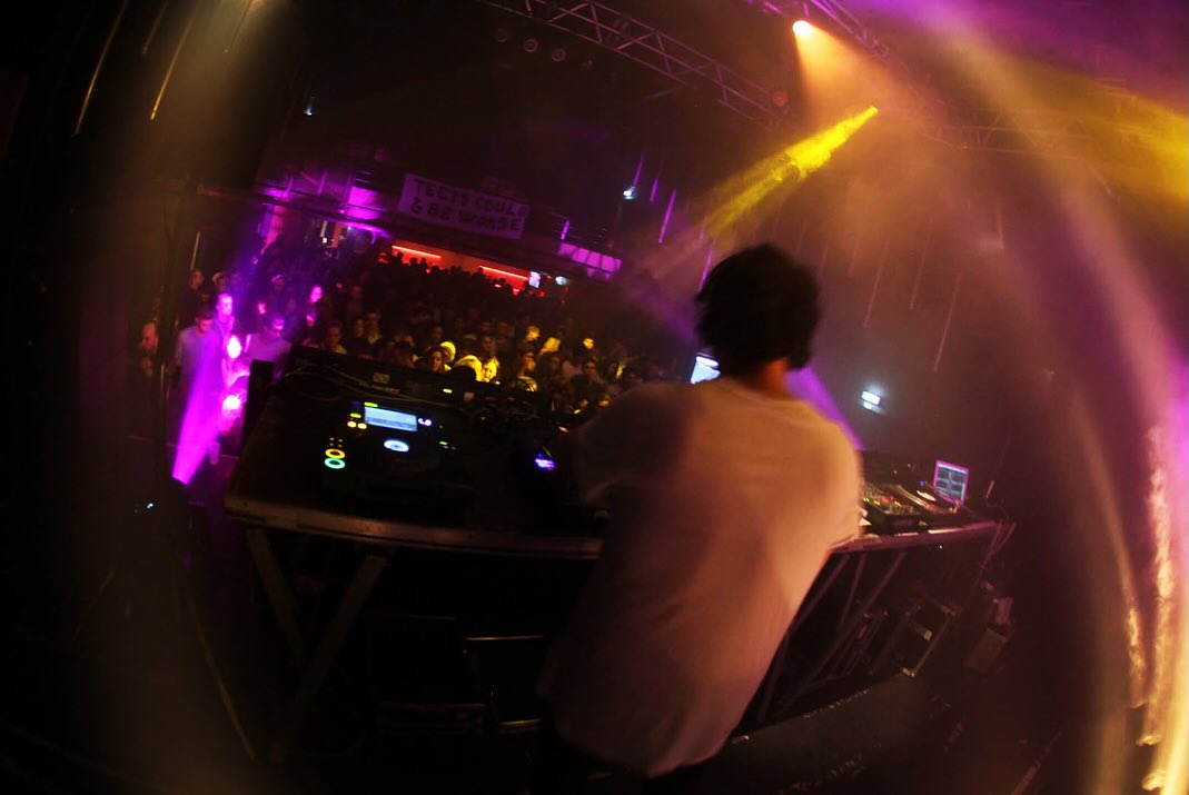 Ninkasi Kao Lyon — fisheye over the booth, with tINI